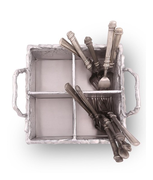 Designs Aluminum Grapevine Flatware Silverware Caddy