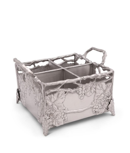 Designs Aluminum Grapevine Flatware Silverware Caddy