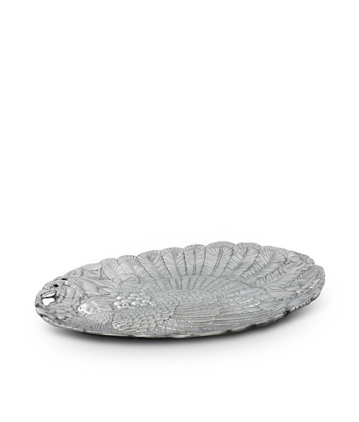 Designs Aluminum Harvest Turkey Oval Platter