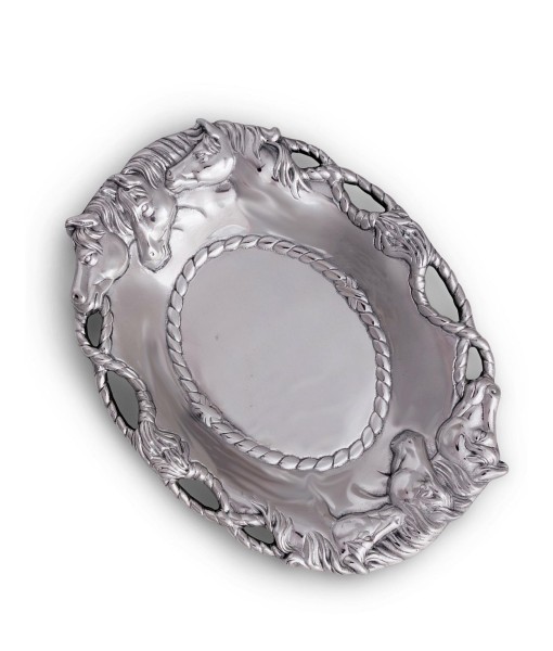 Designs Aluminum Horse Oval Tray