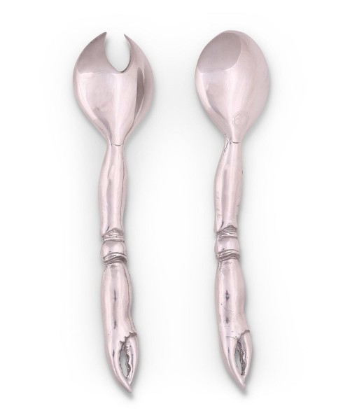 Pewter Crab Claw Salad Serving Set 10