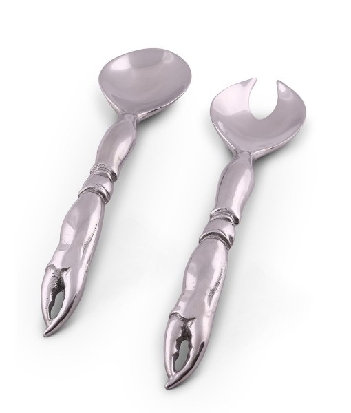 Pewter Crab Claw Salad Serving Set 10