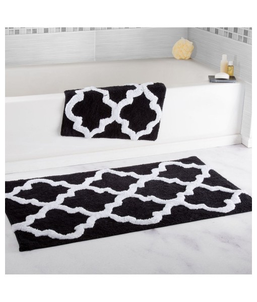 Home 2 Piece Trellis Bathroom Mat Set